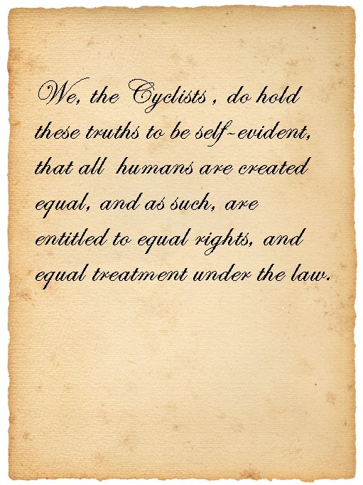 The Cyclists' Creed