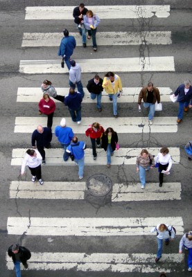 People In Crosswalk