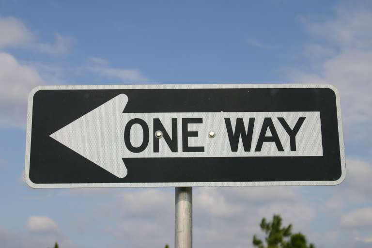 One Way Sign