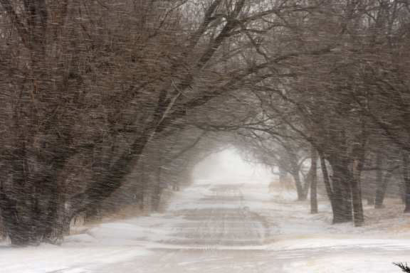 Road During A Blizzard