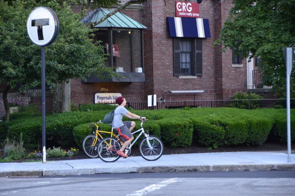 Boy Riding A Bike