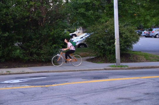 Woman Riding Bike