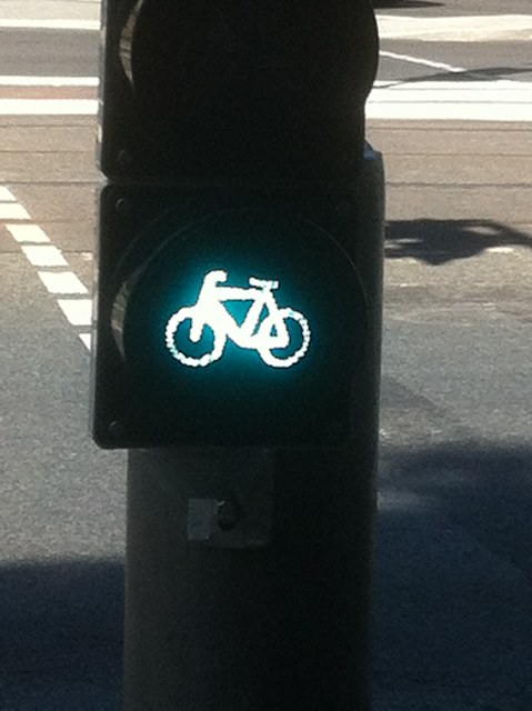 Bicycle Stop Light In Germany